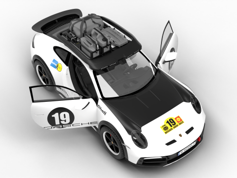 Porsche 911 Dakar 2023 Rallye 1971 HQ Modelo 3D
