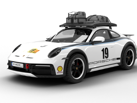 Porsche 911 Dakar Rallye 1974 3D Model