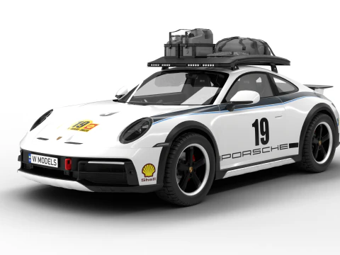 Porsche 911 Reli Dakar 1974 Model 3D