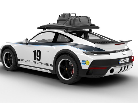 Porsche 911 Dakar Rallye 1974 3Dモデル