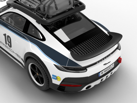 Porsche 911 Dakar Rallye 1974 3Dモデル
