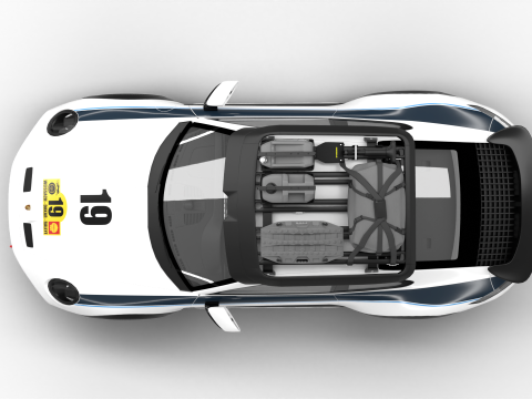 Porsche 911 Dakar Rallye 1974 3Dモデル