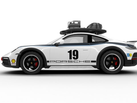 Porsche 911 Dakar Rallye 1974 3Dモデル