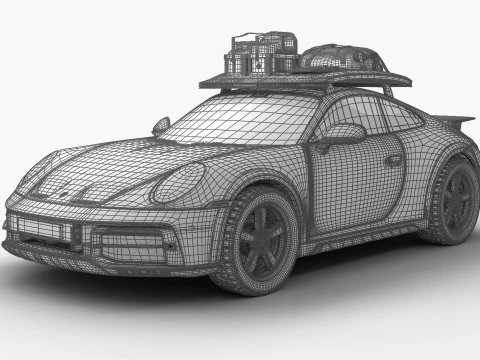 Porsche 911 Dakar Rallye 1974 3D Model