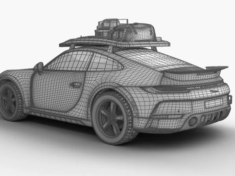 Porsche 911 Dakar Rallye 1974 3D Model