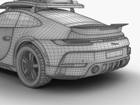 Porsche 911 Dakar Rallye 1974 3D Model