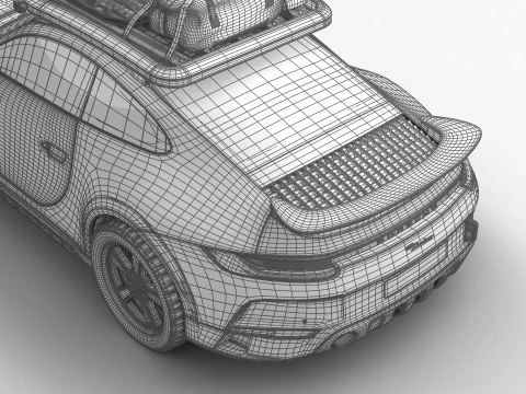 Porsche 911 Dakar Rallye 1974 3D Model