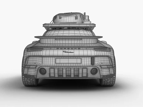 Porsche 911 Dakar Rallye 1974 3D Model