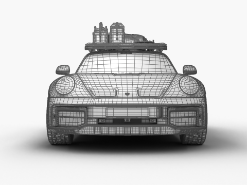 Porsche 911 Dakar Rallye 1974 3Dモデル