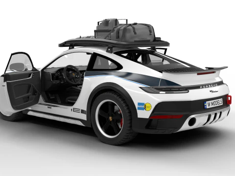 Porsche 911 Dakar Rallye 1974 HQ 3D Model