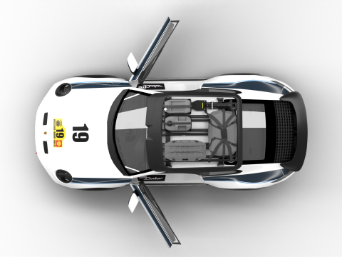 Porsche 911 Dakar Rallye 1974 HQ 3D Model