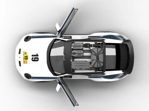 Porsche 911 Dakar Rallye 1974 HQ 3D Model