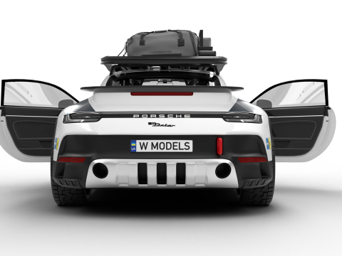 Porsche 911 Dakar Rallye 1974 HQ 3D Model