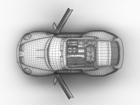 Porsche 911 Dakar Rallye 1974 HQ 3D Model