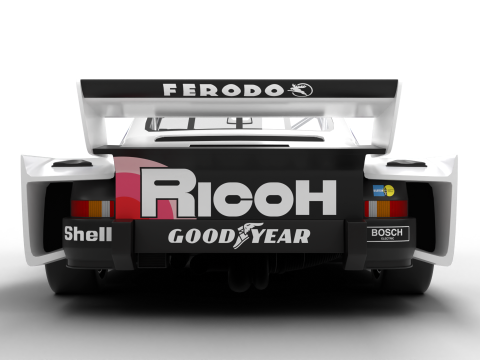 Porsche 935 K2 1978 Le Mans Racing 3D Модель