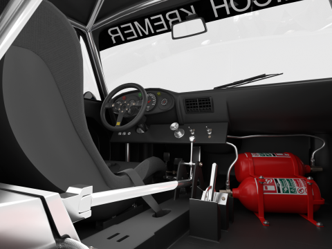 Porsche 935 K2 1978 Le Mans Racing 3D Модель