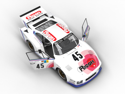 Porsche 935 K2 1978 Le Mans Racing HQ interior 3D मॉडल