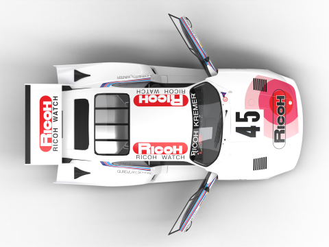 Porsche 935 K2 1978 Le Mans Racing HQ interior 3D मॉडल