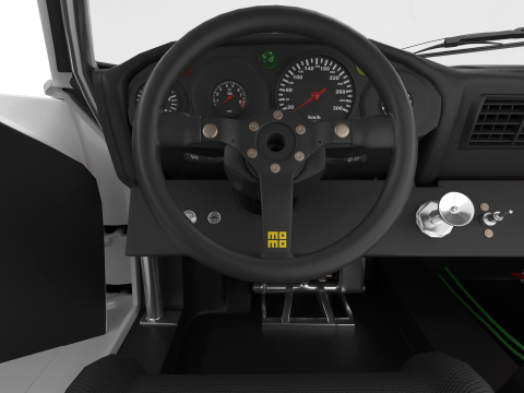 Porsche 935 K2 1978 Le Mans Racing HQ interior 3D मॉडल