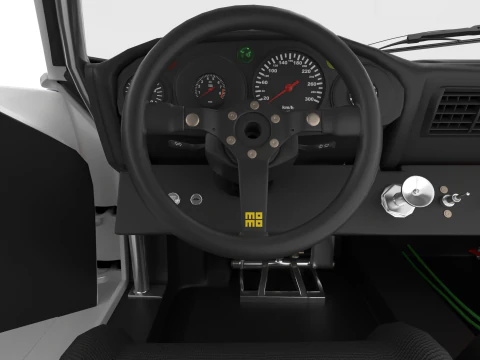 Porsche 935 K2 1978 Le Mans Racing HQ interior 3D Model