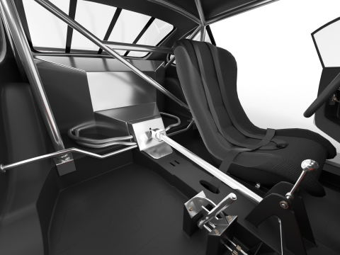 Porsche 935 K2 1978 Le Mans Racing HQ interior 3D मॉडल