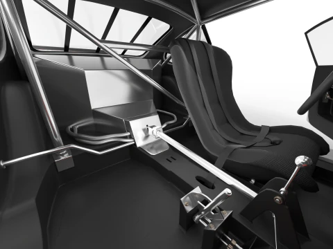 Porsche 935 K2 1978 Le Mans Racing HQ interior 3D Model