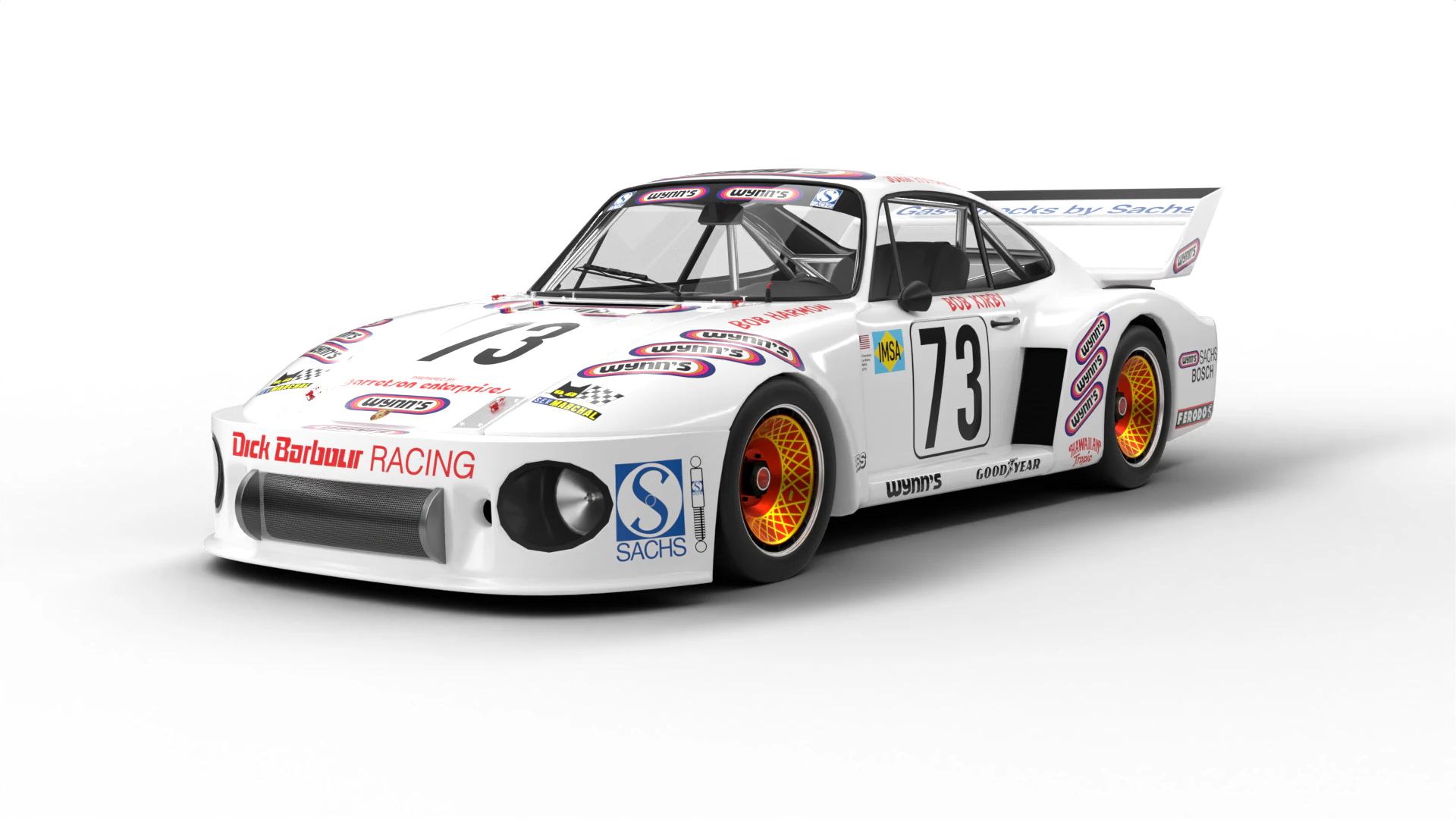 Porsche 935 79 1979 Wynns Le Mans Racing Modelo 3D .c4d .max .obj .3ds .fbx .stl .blend 