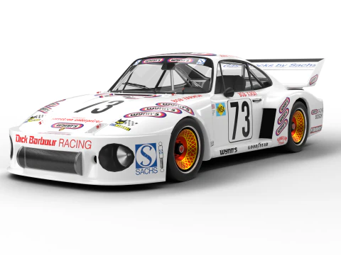 Porsche 935 79 1979 Wynns Le Mans Yarışı 3D Model