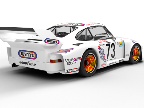 Porsche 935 79 1979 Wynns Le Mans Racing 3D Модель