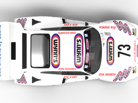 Porsche 935 79 1979 Wynns Le Mans Racing 3D Модель