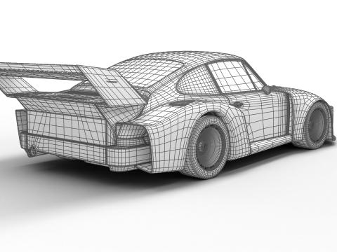 Porsche 935 79 1979 Wynns Le Mans Racing 3D Модель