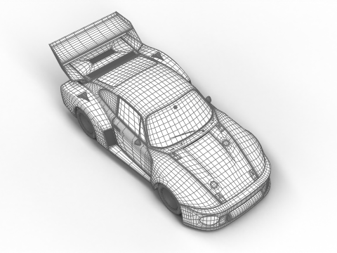 Porsche 935 79 1979 Wynns Le Mans Racing 3D Модель