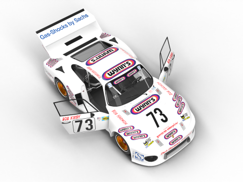 Porsche 935 79 1979 Wynns Le Mans Racing HQ 3D Model