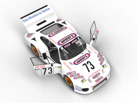 Porsche 935 79 1979 Wynns Le Mans Racing HQ 3D Model