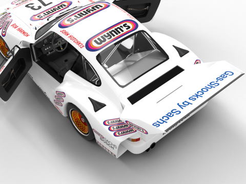 Porsche 935 79 1979 Wynns Le Mans Racing HQ 3D Model