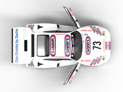 Porsche 935 79 1979 Wynns Le Mans Racing HQ 3D Model