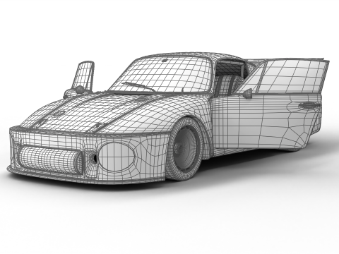 Porsche 935 79 1979 Wynns Le Mans Racing HQ 3D Model