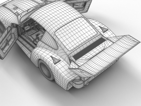 Porsche 935 79 1979 Wynns Le Mans Racing HQ 3D Model