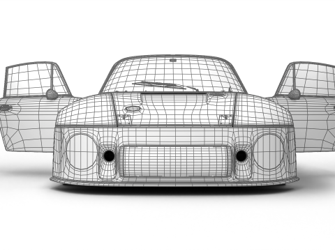 Porsche 935 79 1979 Wynns Le Mans Racing HQ 3D Model