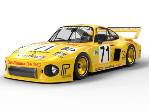Porsche 935 Le Mans 1979 Barbour Yarışı 3D Model