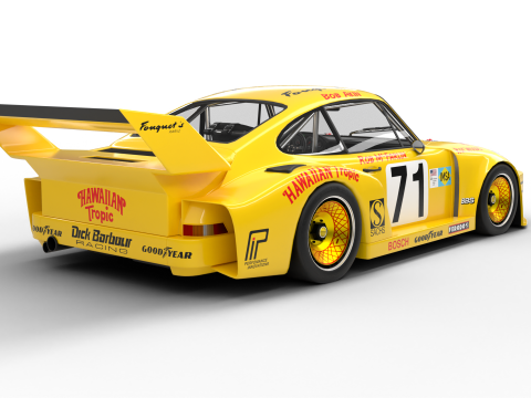 Porsche 935 Le Mans 1979 Barbour Racing Modelo 3D
