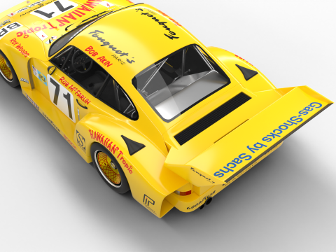 Porsche 935 Le Mans 1979 Barbour Racing Modelo 3D