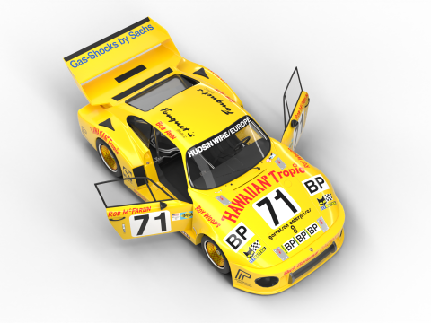 Porsche 935 Le Mans 1979 Barbour Racing HQ Model 3D