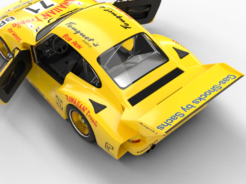 Porsche 935 Le Mans 1979 Barbour Racing HQ 3D Model