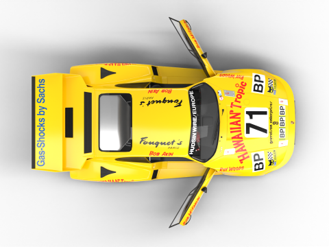 Porsche 935 Le Mans 1979 Barbour Racing HQ Model 3D