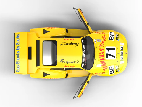 Porsche 935 Le Mans 1979 Barbour Racing HQ 3D Model