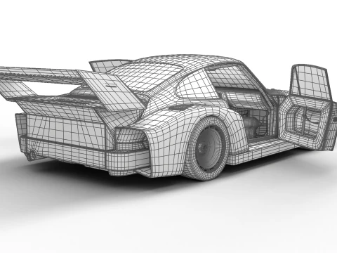 Porsche 935 Le Mans 1979 Barbour Racing HQ 3D Model