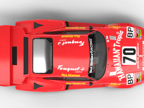 Porsche 935 Le Mans 1979 Barbour Racing 2nd Place 3D Model