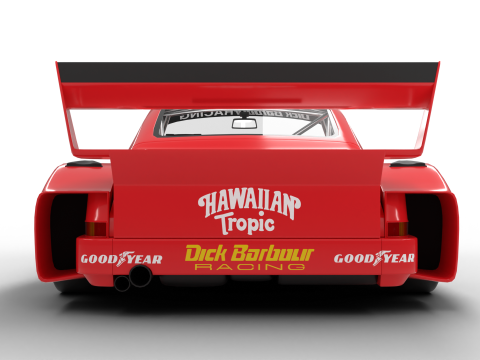 Porsche 935 Le Mans 1979 Barbour Racing 2nd Place 3D Модель