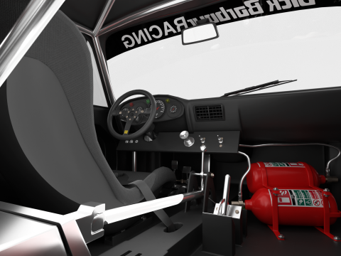 Porsche 935 Le Mans 1979 Barbour Racing 2nd Place 3D Модель